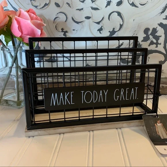 Rae Dunn MAKE TODAY GREAT Desk Organizer - Picture 1 of 7